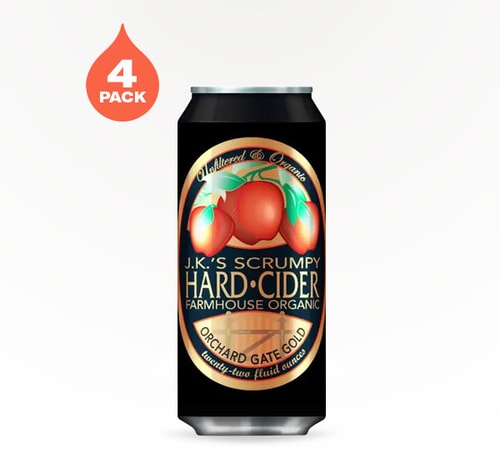 J.K.'s Scrumpy Hard Cider Farmhouse Organic Cider 4 Pack 16oz