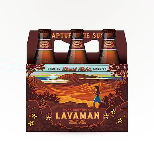 Kona Brewing Lavaman Red Ale 6 Bottles (12oz)