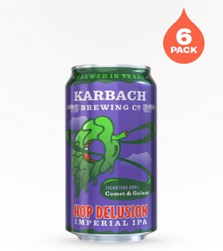 Karbach Brewing Hop Delusion Comet and Galaxy Imperial IPA 6 Cans (12oz)