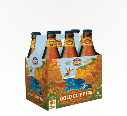 Kona Brewing Gold Cliff IPA 6 Cans (12oz)