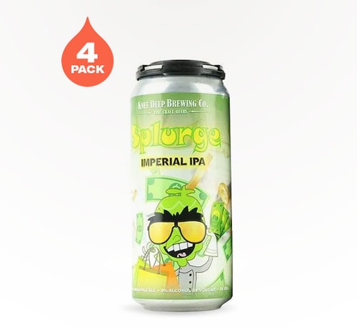 Knee Deep Brewing Splurge Double IPA 4 Pack (16oz)