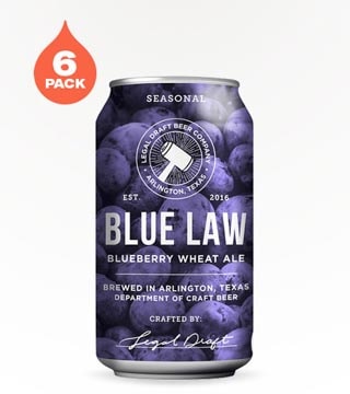 Legal Draft Beer Blue Law Wheat Beer 6 Cans (12oz)