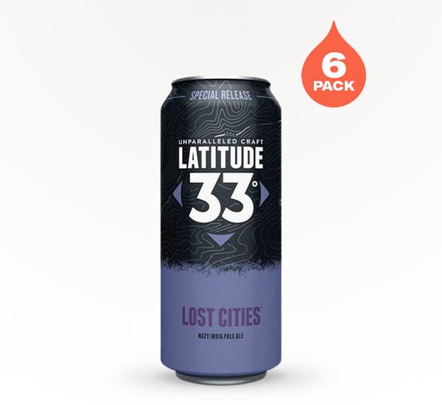 Latitude 33 Brewing Lost Cities Hazy IPA 6 Cans (12oz)