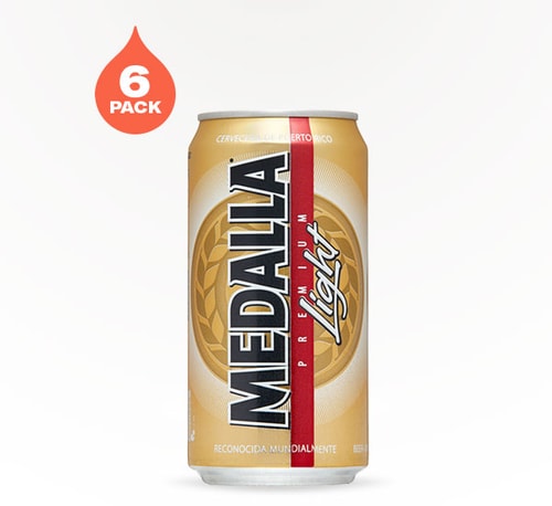 Medalla Light Lager 6 Cans (12oz)