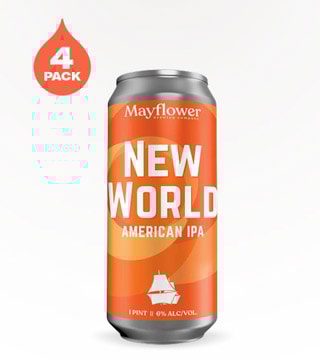 Mayflower Brewing New World American IPA 4 Cans 16 oz