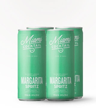 Miami Cocktail Elderflower and Ginger Margarita Spritz 4 Pack (16oz)