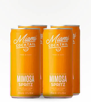 Miami Cocktail Mandarin Rosé Mimosa Spritz 4 Pack (16oz)