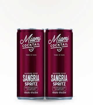 Miami Cocktail Sunrise Rosé Sangria Spritz 4 Pack (16oz)