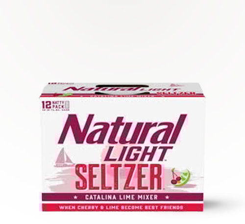 Natural Light Seltzer Catalina Lime Mixer 24 Cans (12oz)