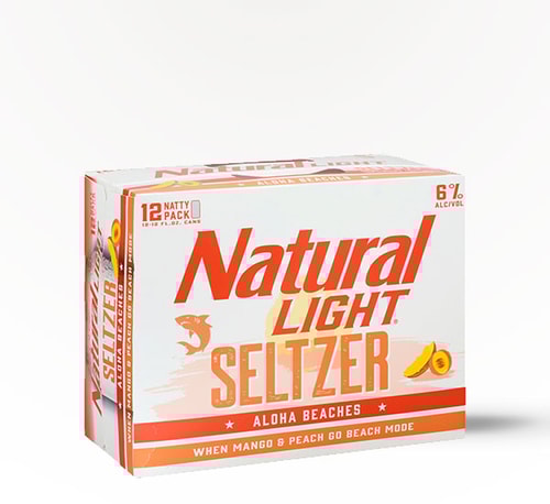 Natural Light Seltzer Aloha Beaches 12 Cans (12oz)