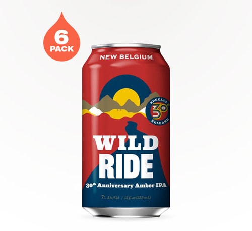 New Belgium Brewing Wild Ride Amber IPA 6 Cans 12oz