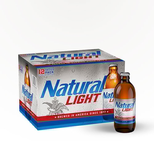 Natural Light American Light Lager 12 Bottles (12oz)