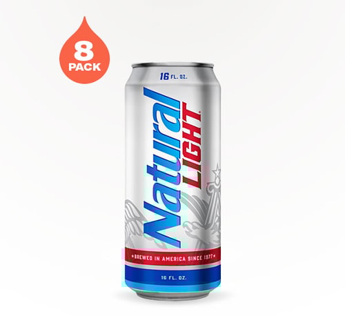 Natural Light American Lager 8 Cans (16oz)