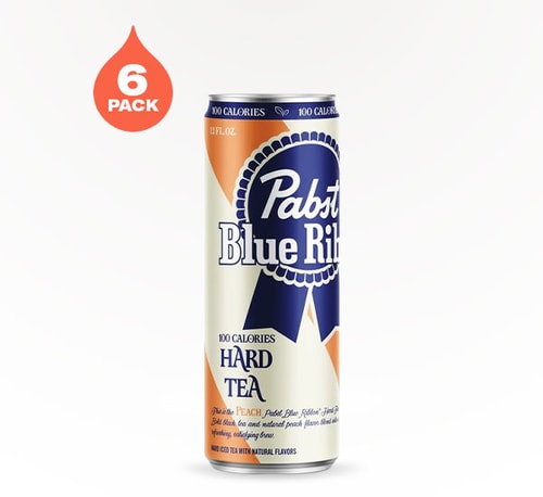 Pabst Blue Ribbon Hard Peach Tea 6 Cans (12oz)