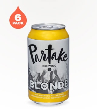 Partake Brewing Non-Alcoholic Blonde Ale 6 Cans (12oz)