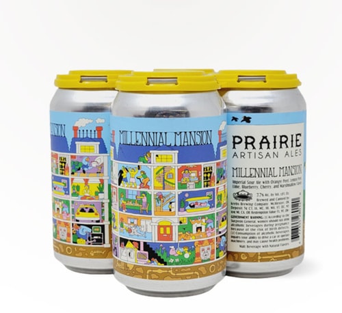 Prairie Artisan Ales Millennial Mansion Imperial Sour Ale 4 Cans (12oz)