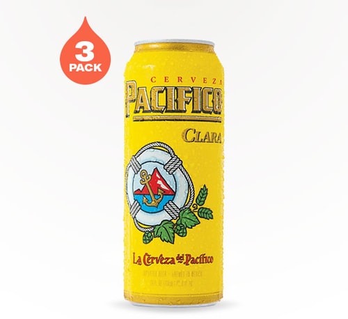 Pacifico Clara Mexican Lager 3 Cans (24oz)