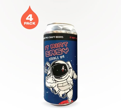 Radiant Pig Craft Beers It Ain't Easy Double IPA 4 Pack (16oz)