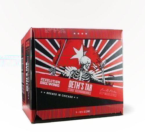 Revolution Brewing Deep Wood Series Deth's Tar Stout 4 Cans (12oz)