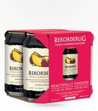 Rekorderlig Mango Raspberry Hard Cider 4 Bottles (11.2oz)