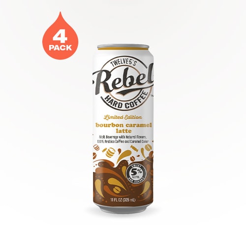 Rebel Hard Coffee Limited Edition Bourbon Caramel Latté 4 Cans (12oz)