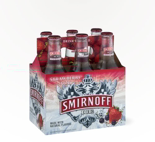 Smirnoff Ice Strawberry Acai 6 Bottles (11.2oz)