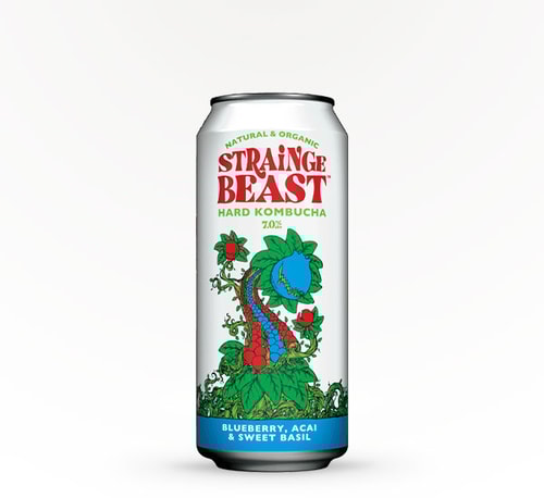 Strainge Beast Blueberry, Acai, and Sweet Basil Hard Kombucha 16oz (Can)