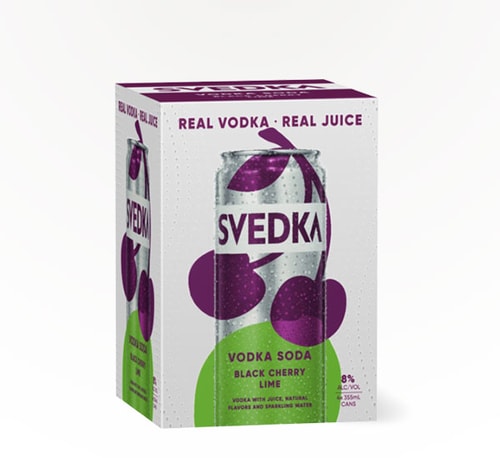 Svedka Black Cherry Lime 4 Cans (12oz)