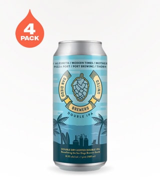 San Diego Brewers United Double Dry Hopped Double IPA 4 Pack (16oz)