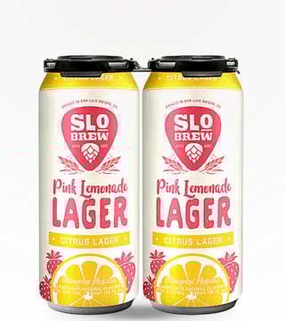 SLO Brew Pink Lemonade Lager 4 Cans 16 oz
