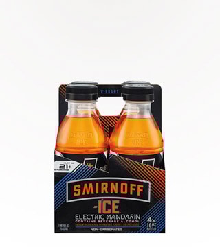 Smirnoff Ice Electric Mandarin 4 bottles 16 oz