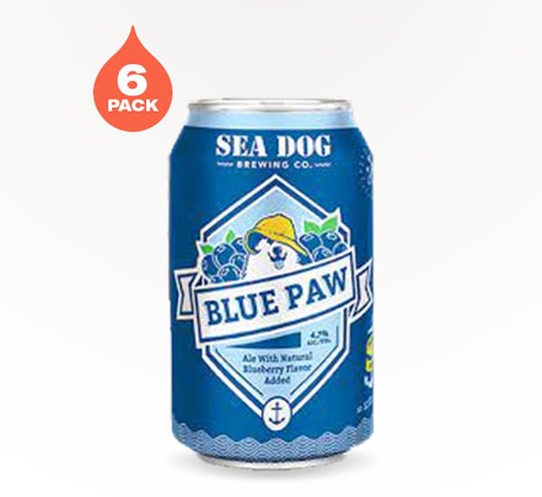 Sea Dog Brewing Blue Paw Wheat Ale 6 Cans (12oz)