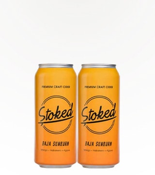 Stoked Craft Cider Baja Sunburn Mango + Habanero + Agave 4 Cans