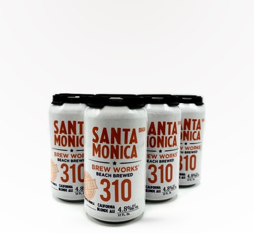 Santa Monica Brew Works 310 California Blonde Ale 6 Cans (12oz)