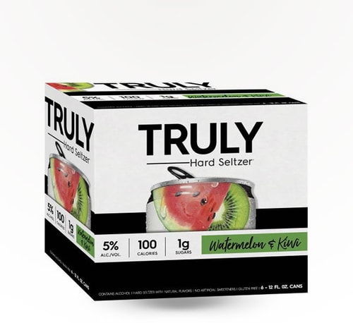Truly Hard Seltzer Watermelon Kiwi 6 Cans 12oz
