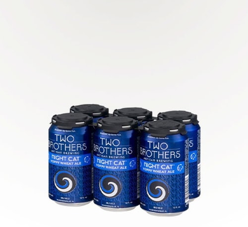 TWO BROTHERS NIGHT CAT 6PKC American Wheat or Rye Beer 6 Cans 12oz