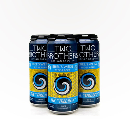 Two Brothers Brewing Ebel's Weiss Wheat Beer 4 Pack (16oz)