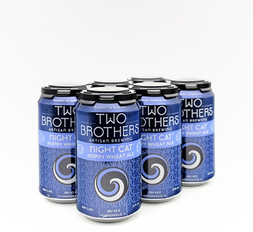 Two Brothers Brewing Night Cat Hoppy Wheat Ale 6 Cans 12oz