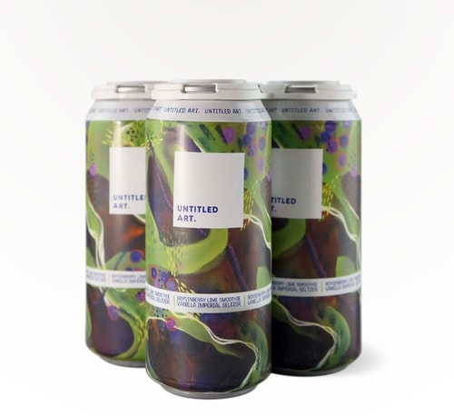 Untitled Art Boysenberry Lime Smoothie Vanilla Imperial Seltzer 4 Pack (16oz)