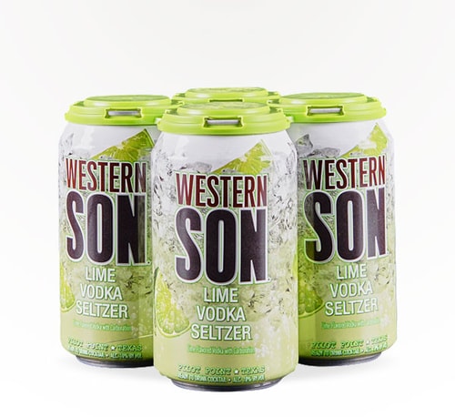 Western Son Lime Vodka Seltzer 4 Cans (12oz)