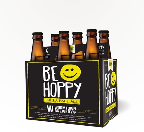 Wormtown Brewery Be Hoppy IPA 6 Bottles 12oz