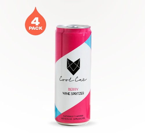 Cool Cat Berry Wine Spritzer 4 Cans (12oz)