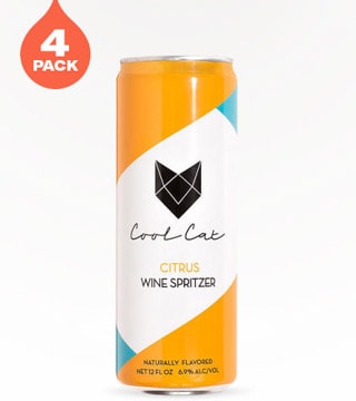 Cool Cat Citrus Wine Spritzer 4 Cans 12 oz
