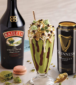 Baileys x Guinness Milkshake  Makes 1