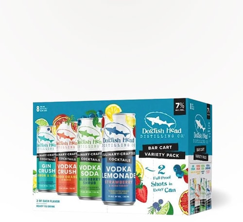 Dogfish Head Brewery Bar Cart Cocktail Variety Pack 8 Cans (12oz)