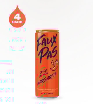 Faux Pas Spicy Mango Margarita 4 Cans (250ml)