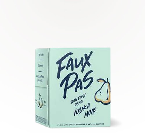 Faux Pas Bartlett Pear Vodka Mule 4 Cans (250ml)