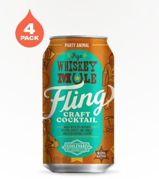 Fling Rye Whiskey Mule 4 Cans 12 oz