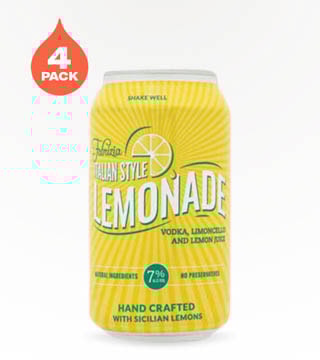 Fabrizia Italian Lemonade 4 Cans 12 oz