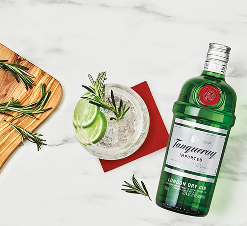 Rosemary Tanqueray & Tonic  Makes 1
